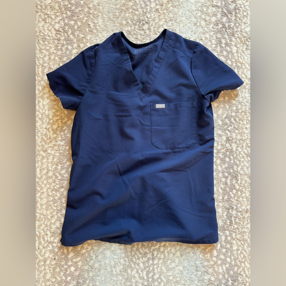 Figs Women's Top in Navy Blue